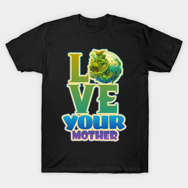 Love Your Mother - Earth Day 2023 T-Shirt by DanielLiamGill